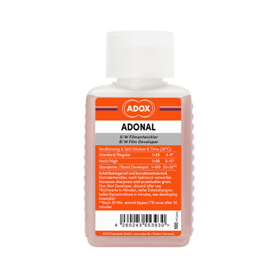 Adox Adonal | Naar origineel Agfa Rodinal receptuur | 100ml concentraat | FotoFilmFabriek | Het Magazijn Dordrecht