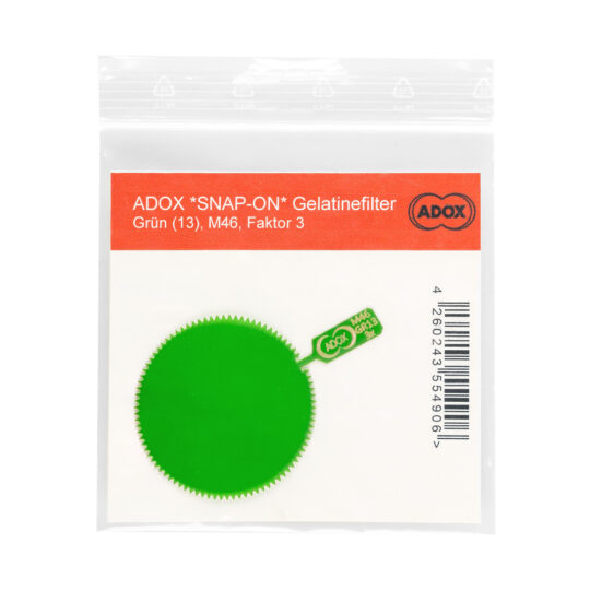 Adox SnapOn Filter Groen (13) | Gelatinefilter