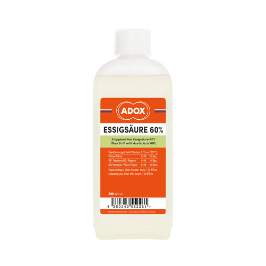 Adox Azijnzuur 60% - stopbad - 500ml concentraat