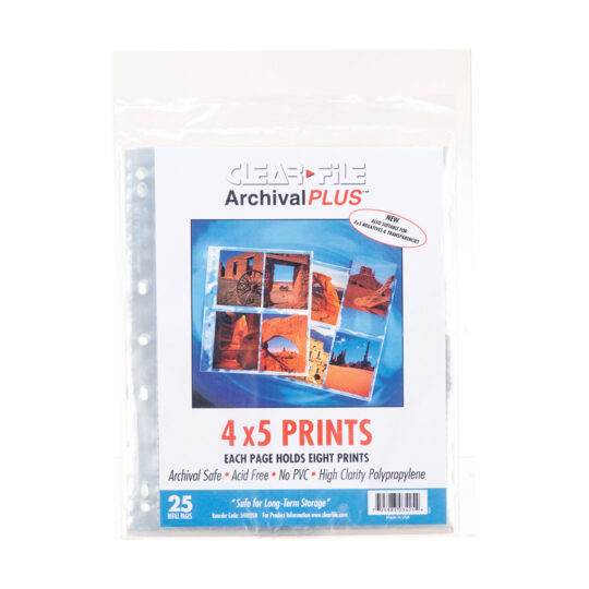 ClearFile 4x5" vlakfilm negatiefhoezen - 100 hoezen